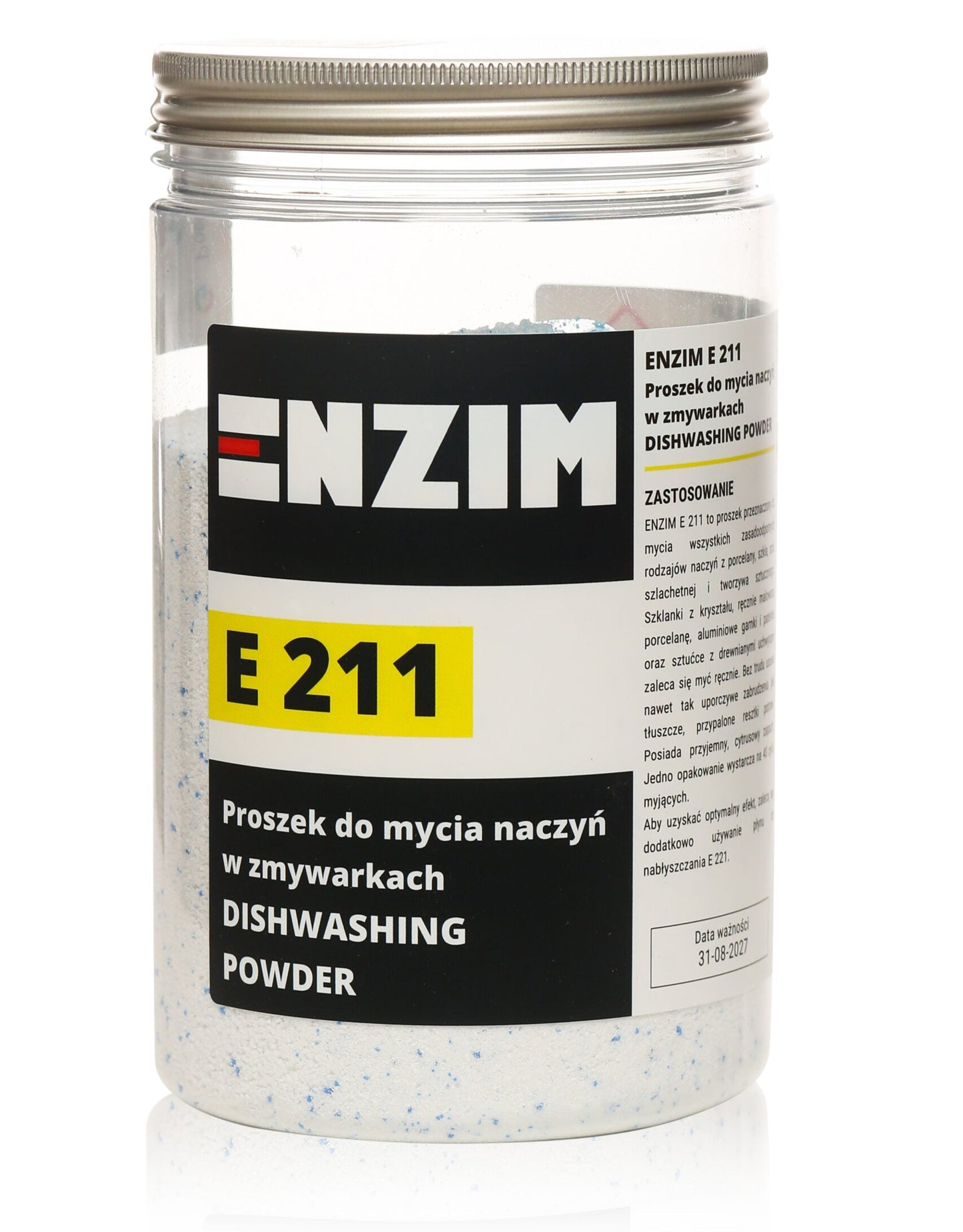 Enzim E 211 Proszek do mycia naczyń w zmywarkach 1 kg
