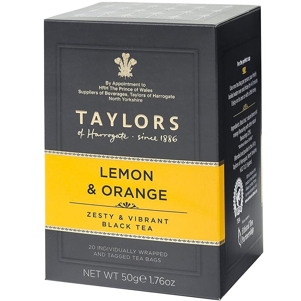 Taylors Herbata Czarna z naturalnym aromatem cytryny i pomarańczy 50g/20szt.
