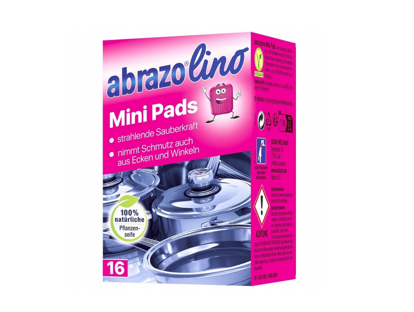 Czyściki nasączone do garnków i patelni Abrazolino Mini Pads 16 sztuk