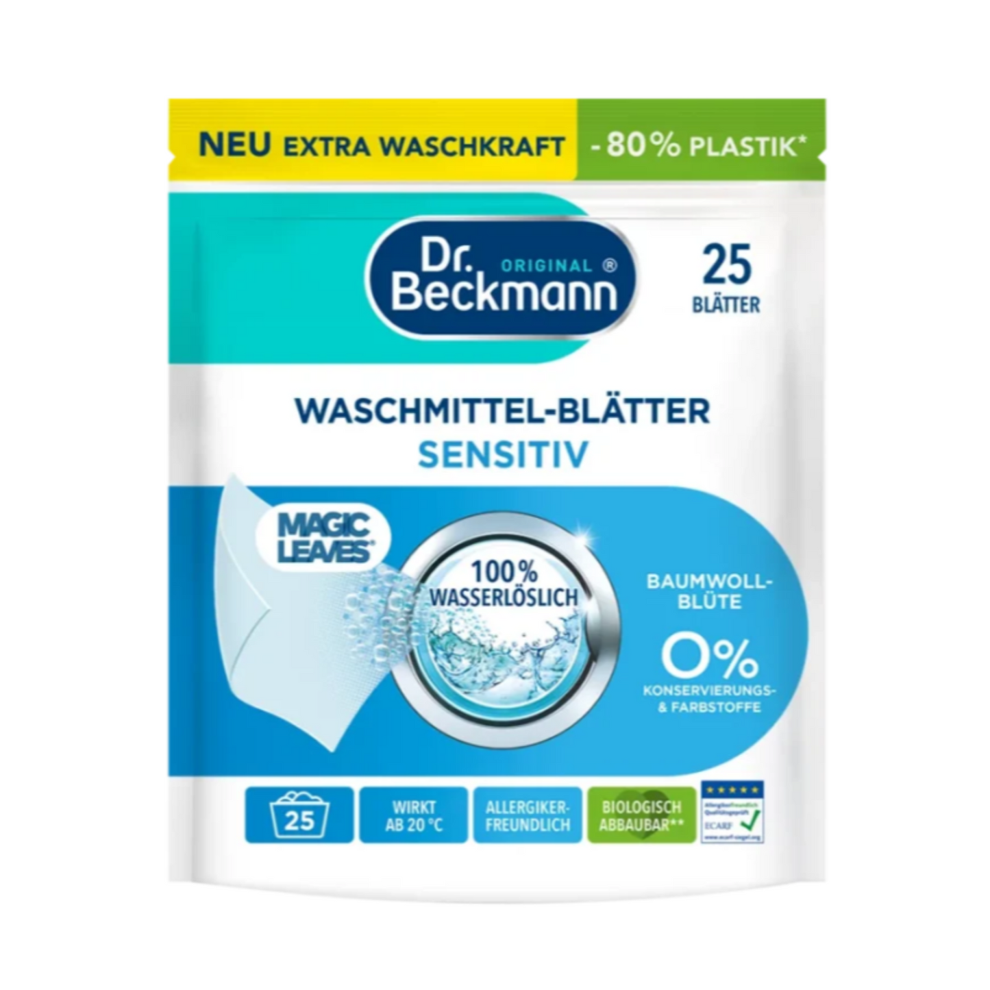 Dr. Beckmann 25szt. magiczne listki do prania delikatnego Sensitiv