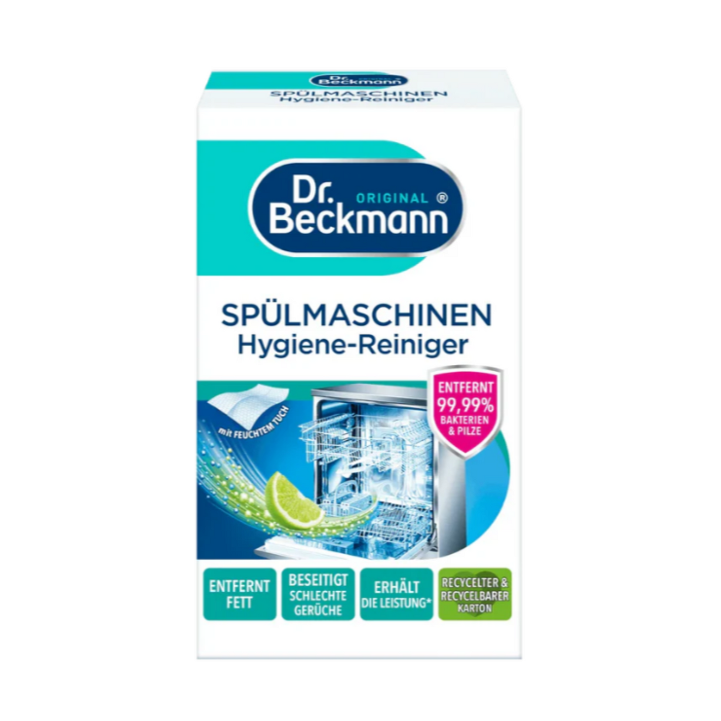 Dr.Beckmann 75g czyścik higieniczny do zmywarki w proszku