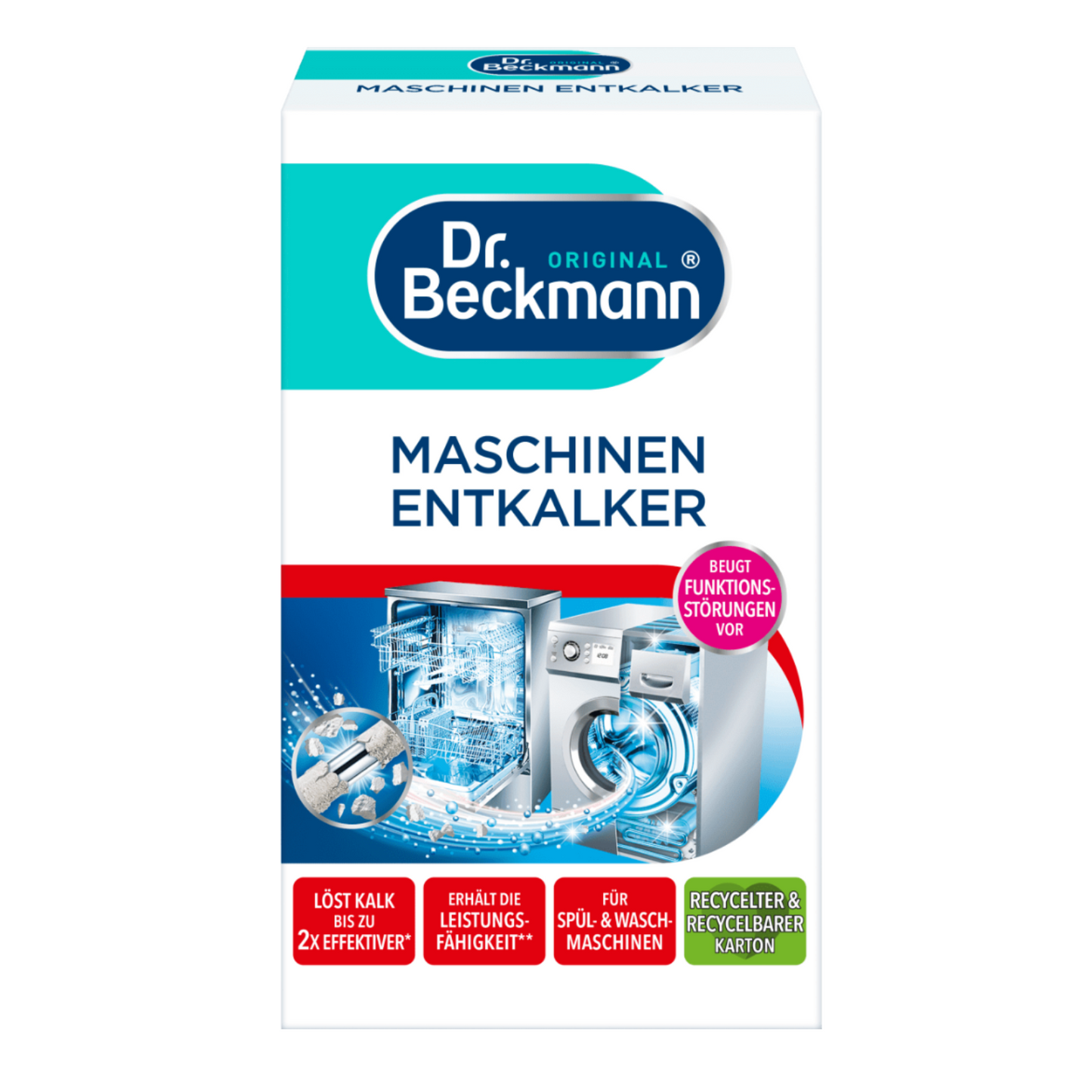 Dr. Beckmann 2x50g odkamieniacz w proszku do pralki i zmywarki