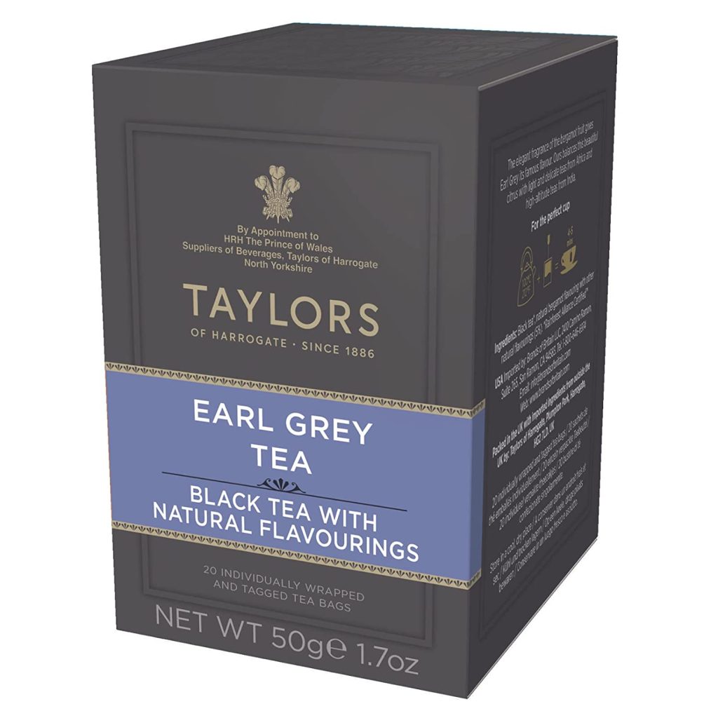 Taylors Herbata Czarna z naturalnym aromatem bergamoty Earl Grey 50g/20szt.