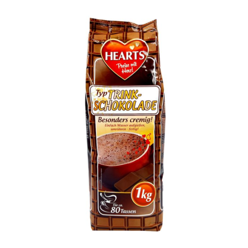 Czekolada mleczna do picia Hearts 1kg