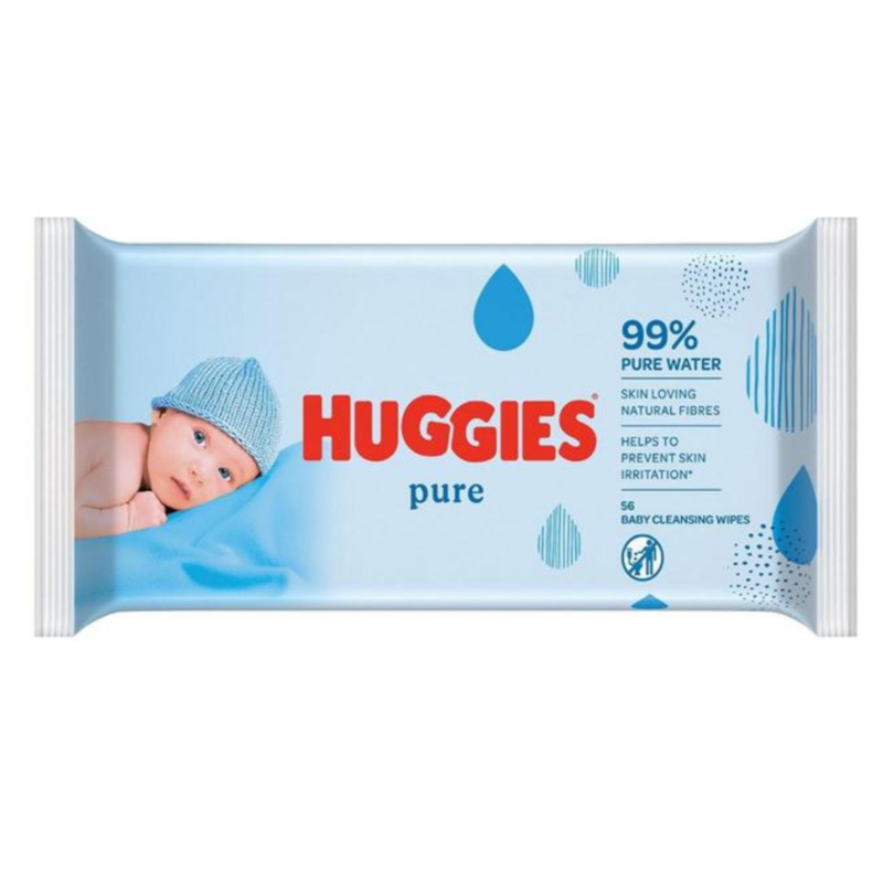 Huggies chusteczki nawilżane dla dzieci 56szt. Pure