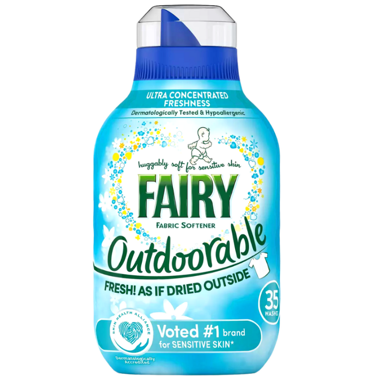 Fairy 490ml płyn do płukania hipoalergiczny Outdoorable 35pr