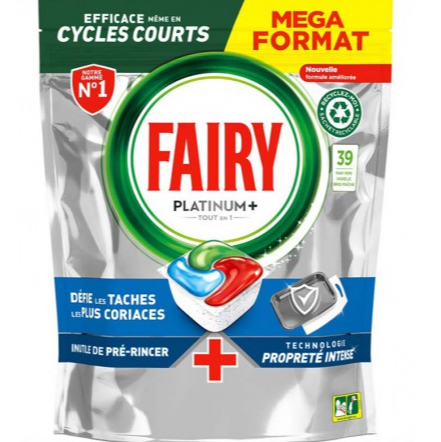 Fairy 39szt. tabletki do zmywarki Platinum Plus All in One Fresh Breeze