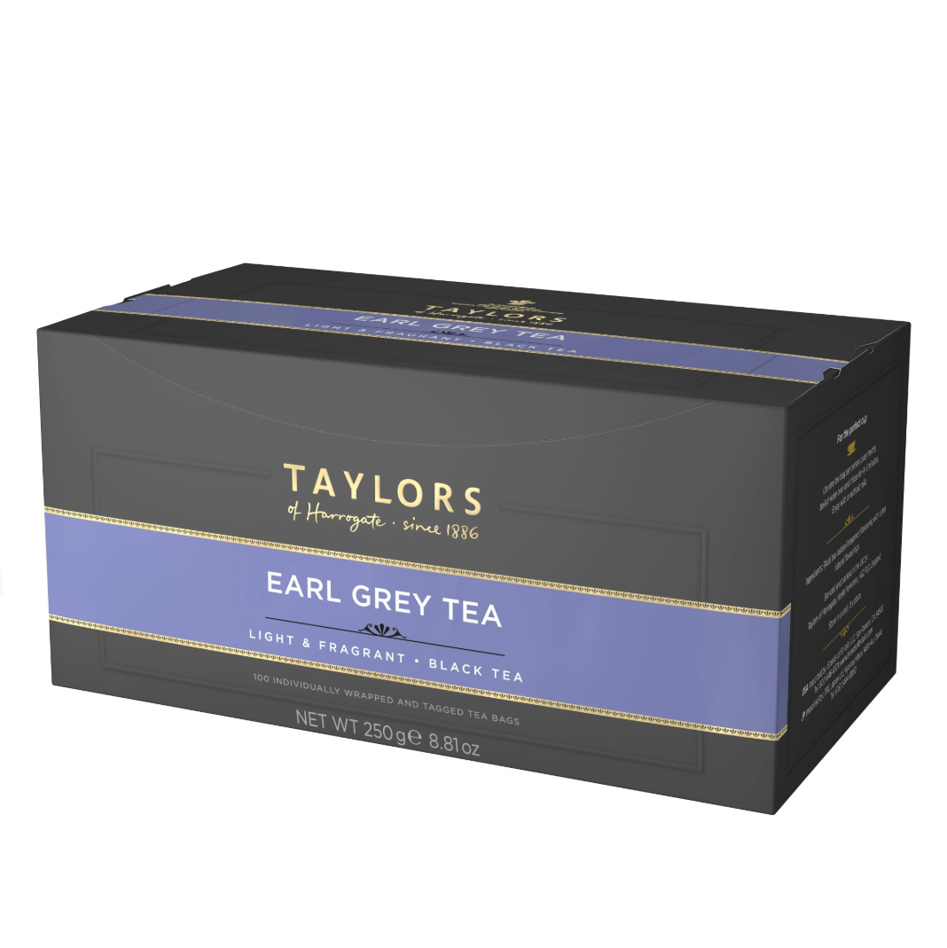TAYLORS Herbata czarna z naturalnym aromatem bergamoty Earl Grey 250 g 100 torebek