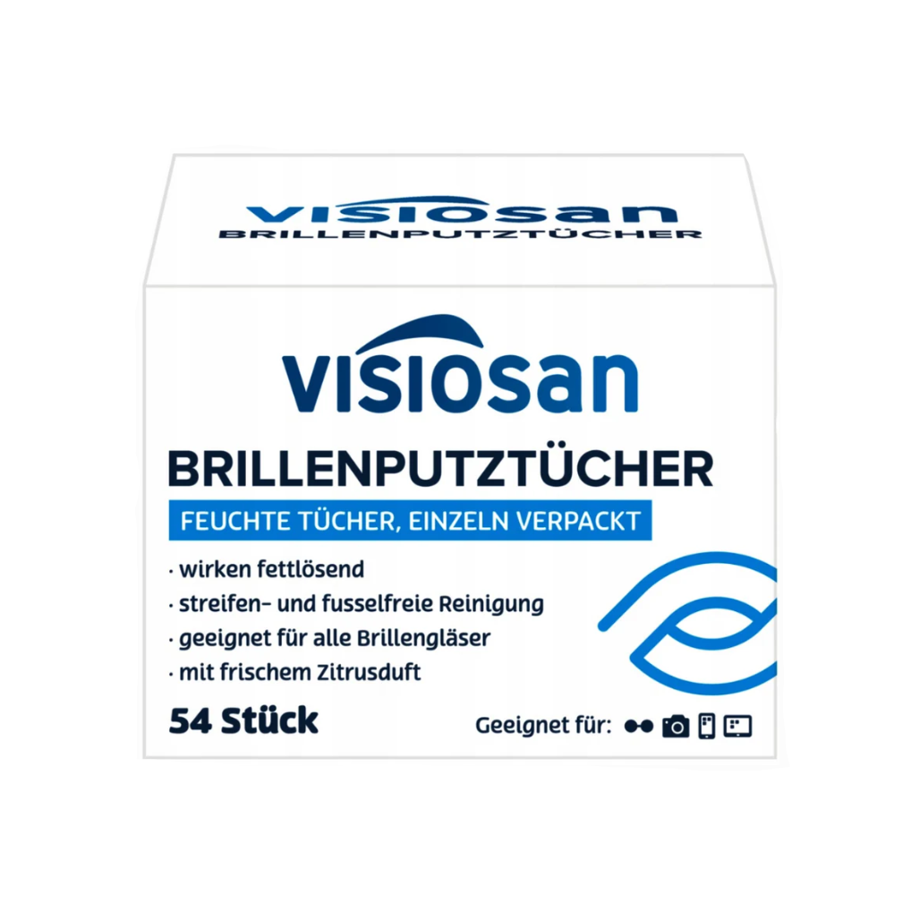 Visiosan 54szt. chusteczki do czyszczenia okularów