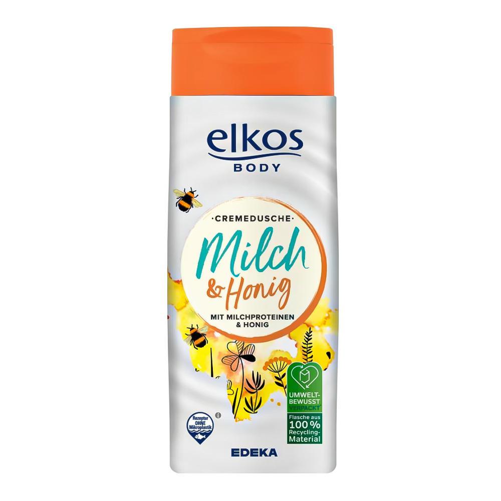 Elkos 300ml żel do ciała pod prysznic Mleko i Miód