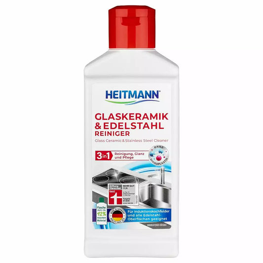 HEITMANN 250ml mleczko do czyszczenia płyt ceramicznych i stali nierdzewnej