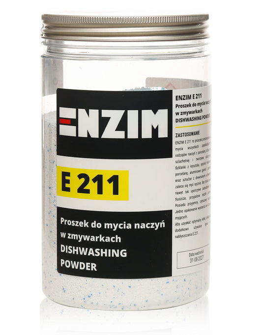 Enzim E 211 Proszek do mycia naczyń w  zmywarkach 1 kg