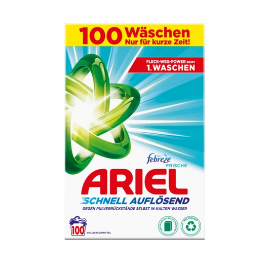 ARIEL UNIWERSALNY PROSZEK DO PRANIA FABREZE 100PR 6KG DE