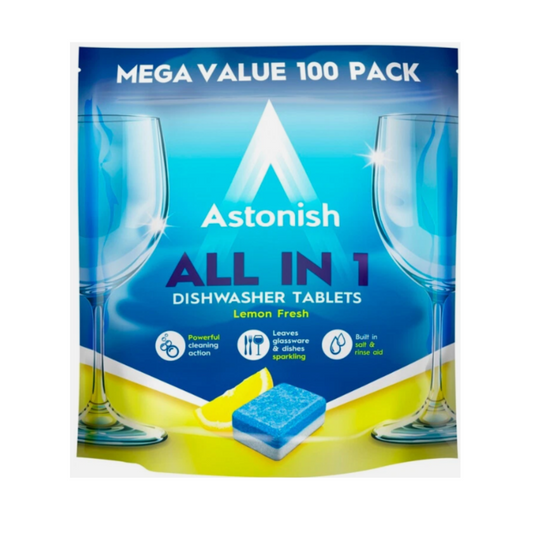 ASTONISH TABLETKI DO ZMYWARKI 100szt CYTRYNOWE