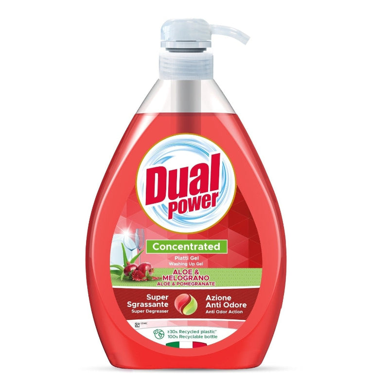 Dual Power 1L płyn do naczyń z dozownikiem Aloes i Granat