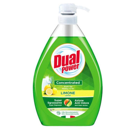 Dual Power 1L płyn do naczyń z dozownikiem Cytrynowy