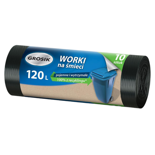 GROSIK WORKI NA ŚMIECI SUPER GRUBE 120L/10szt