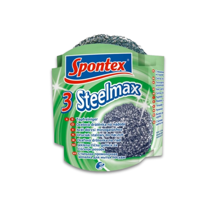 SPONTEX 3 SZT. DRUCIAK ZMYWAK STALOWY