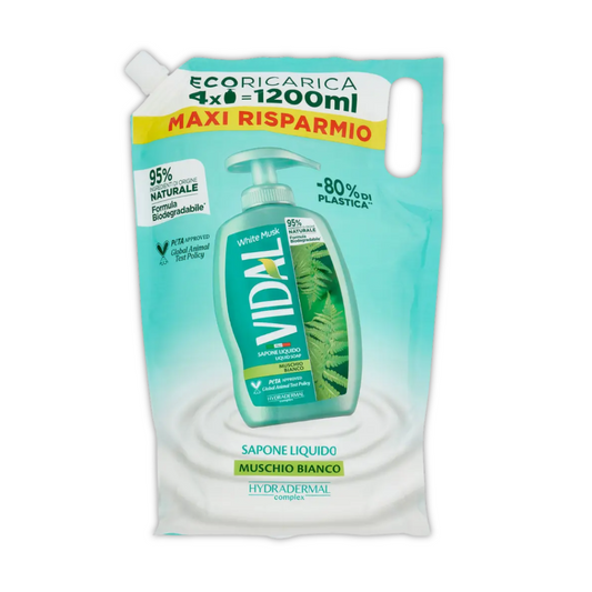 VIDAL MYDŁO W PŁYNIE ZAPAS 1200ML MUSCHIO BIANCO