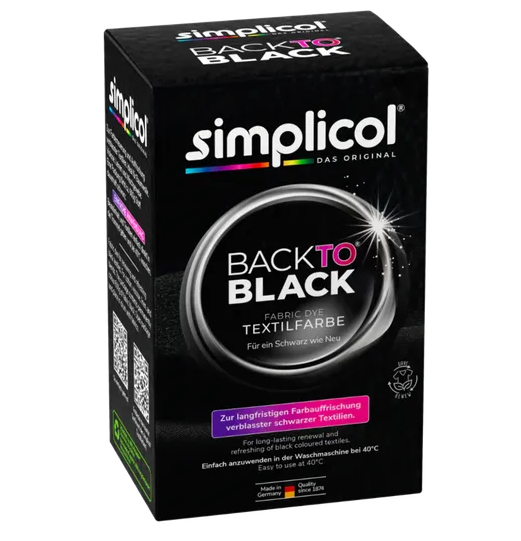 SIMPLICOL BACK TO BLACK barwnik do tkanin odświeżający i odnawiający kolory