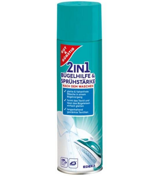 Gut&Gunstig 500ml preparat w sprayu do prasowania z krochmalem