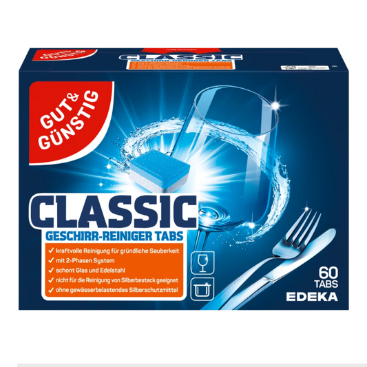 Gut&Gunstig 60szt tabletki do zmywarki CLASSIC